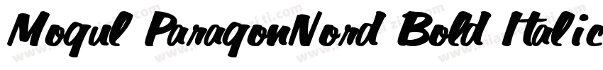 Mogul ParagonNord Bold Italic字体转换